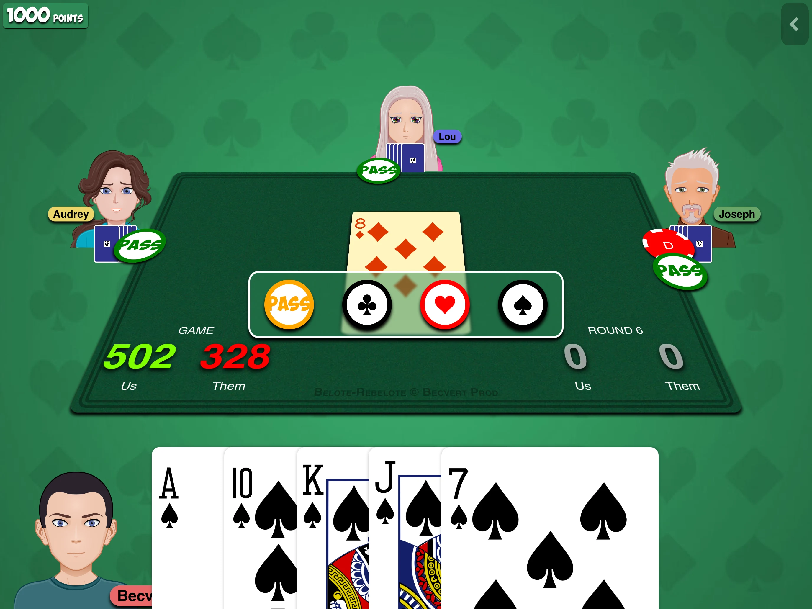 Belote-Rebelote screenshot